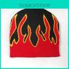 Шапка вязаная уличная с узором пламени и акриловым материалом для уличной одежды на осень