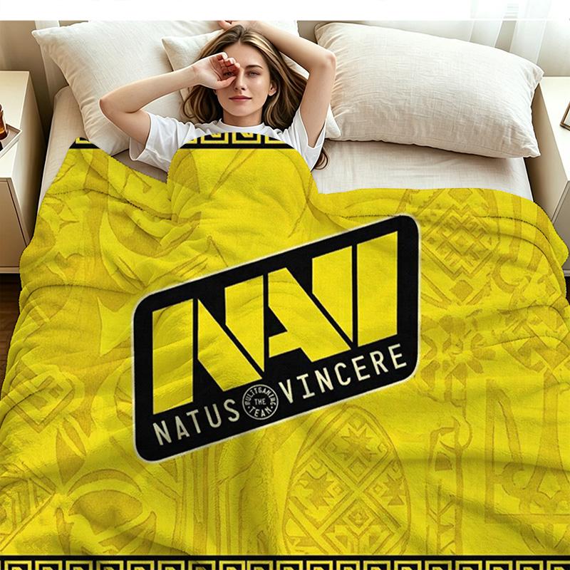 Natus vincure Print Flannel Blanket High Quality Warm Comfortable Cover for All Seasons Perfect for Gifts Home Decor