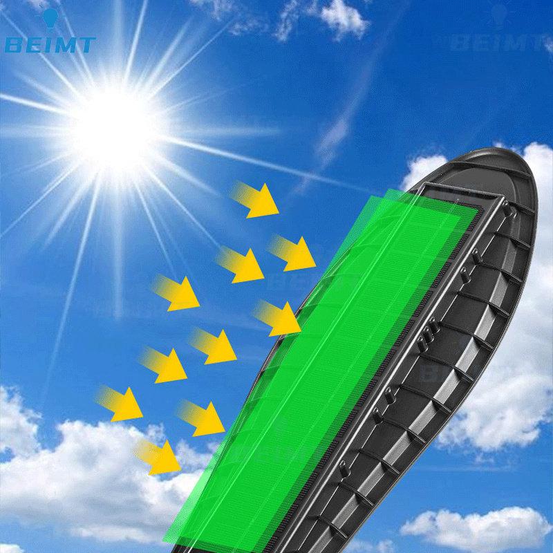 10000W 168LED Модернизированный солнечный уличный фонарь Наружный водонепроницаемый светодиодный садовый настенный солнечный светильник с регулируемым углом Встроенная батарея 10000 мАч Солнечная настенная лампа