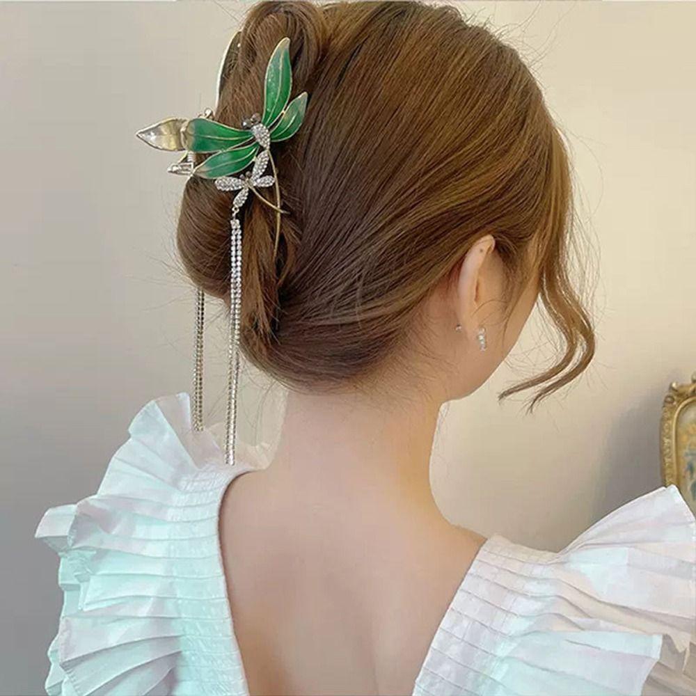 Hair Claw Hair Clip Women Crab Clip Hair Accessories Dragonfly Hair Claw Korean Style Hair Clip
