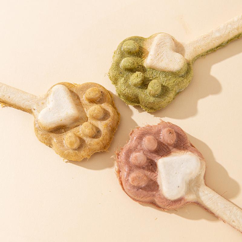 Dog Treats Freeze-dried Raw Bone Meat Pie Pet Teddy Small Puppy Grinding Teeth Lollipop Cat Nutrition Food