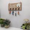 Wall Mounted Wooden Key Holder for Home Organization And Storage