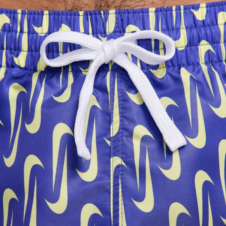 Nike Swim Logo All Over Print Drawstring Casual Shorts Men shorts Violet NESSE520-504