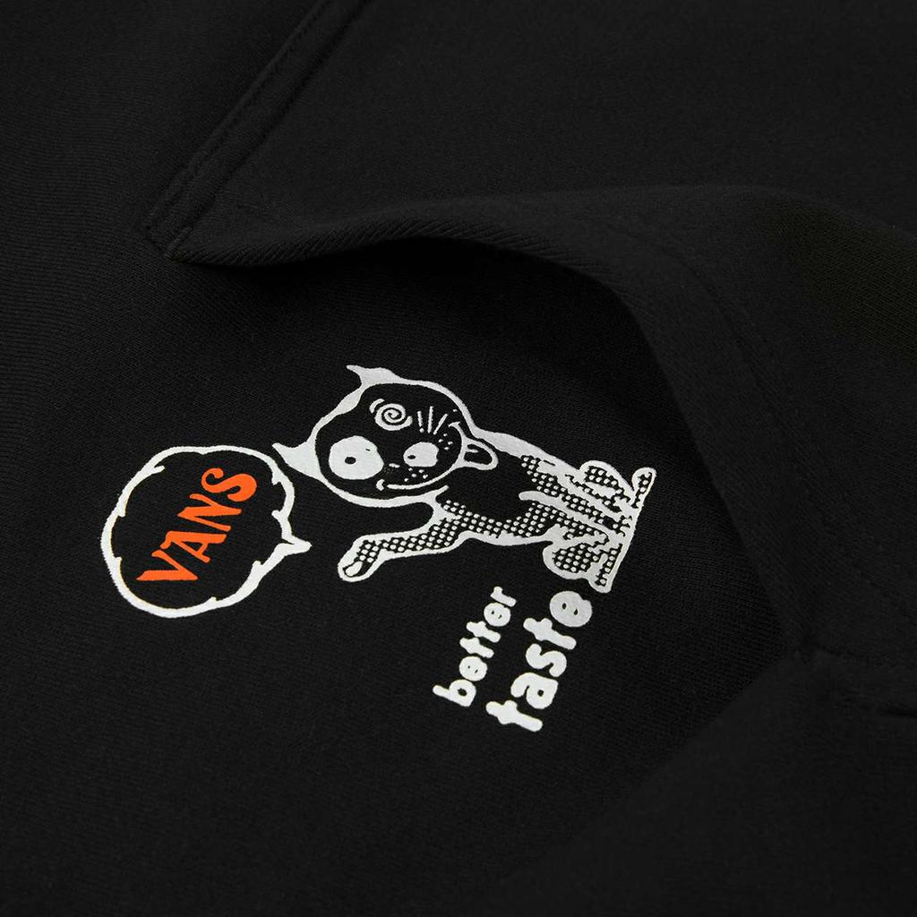 Vans Толстовка с круглым вырезом и забавным узором, топы унисекс, черный VN0A54OLBLK