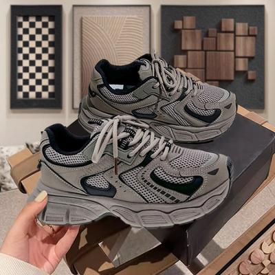 Новая Мода Летняя Женская Повседневная Обувь Кроссовки Для Женщин Обувь на Платформе Женская Обувь для Тенниса на Шнуровке Массивные Кроссовки