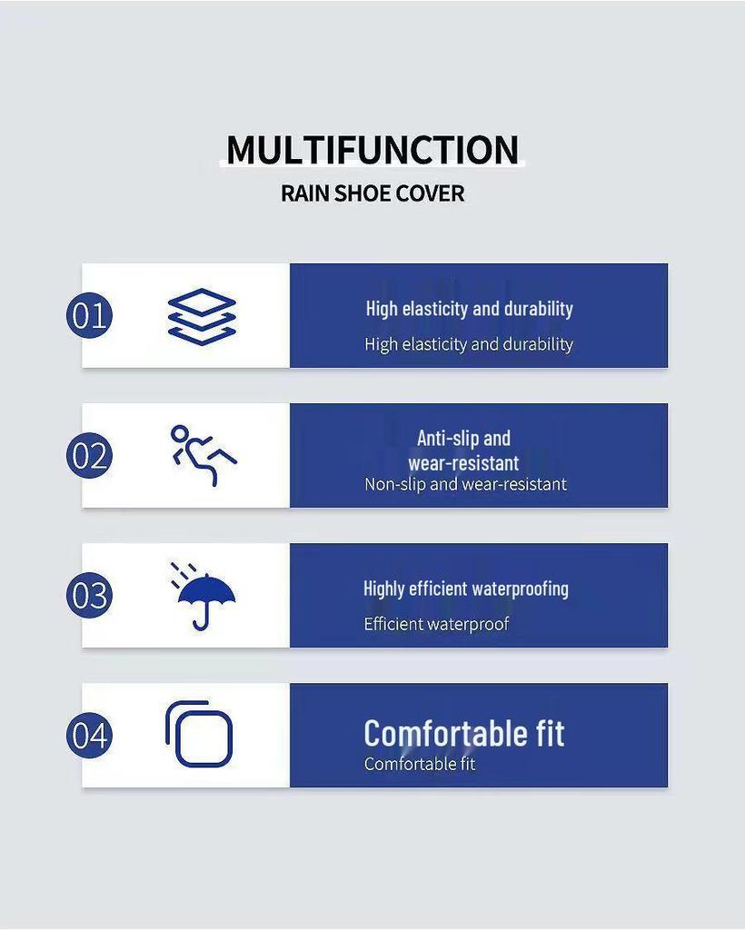 Водонепроницаемые Нескользящие Бахилы с Высоким Голенищем: Защита от дождя, снега и песка для езды на велосипеде на открытом воздухе
