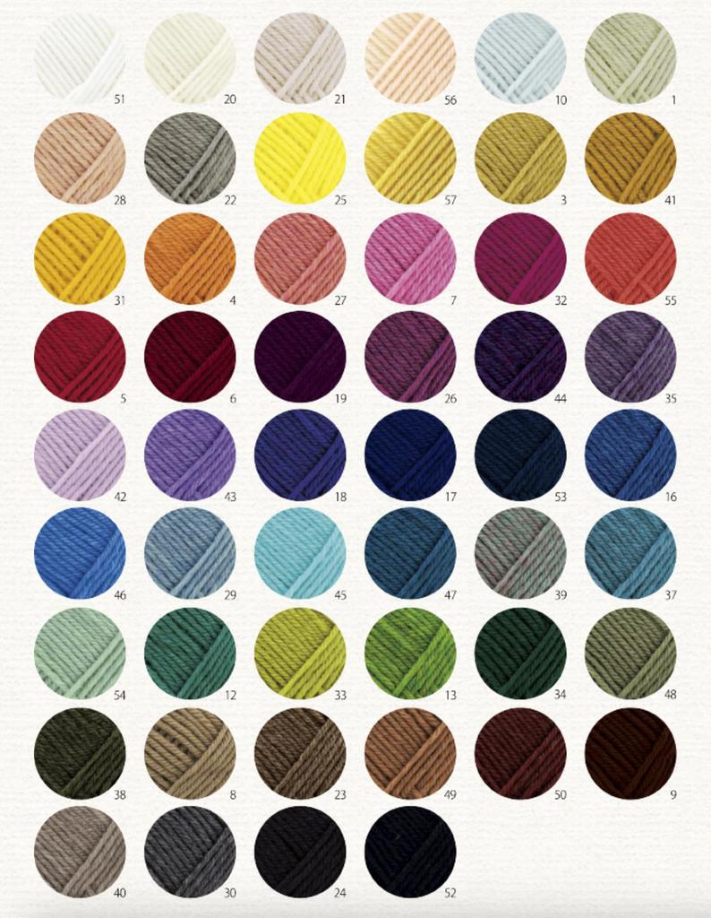 Hamanaka Amelie Medium Light 2261 Set Yarn, Weight, Col. 10, Blue, 40g, Approx. 110m, 5-Ball Set,