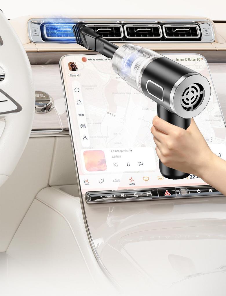 Портативный беспроводной воздуходув и пылесос — мощное всасывание, перезаряжаемый, для использования дома и в автомобиле