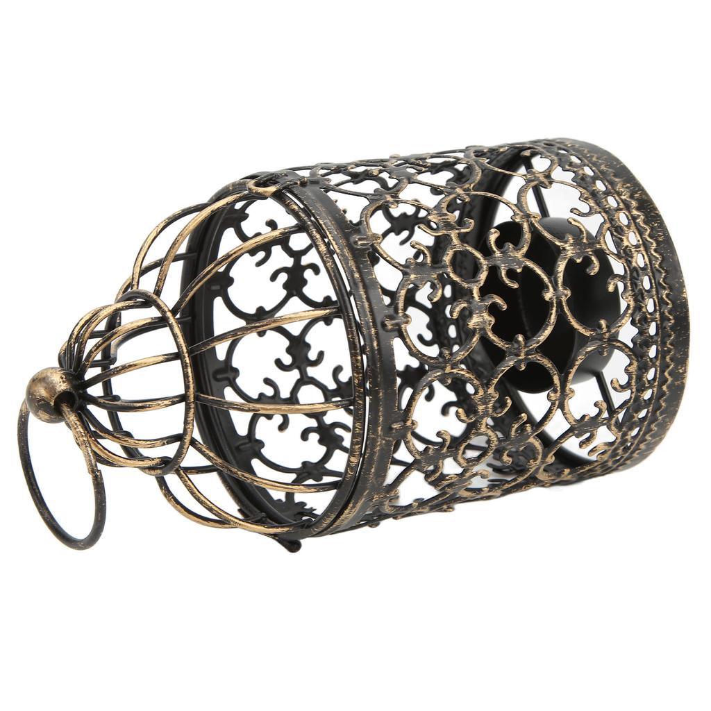 Подсвечник из железа в европейском стиле с защитой от ржавчины в стиле ретро, винтажный подсвечник для