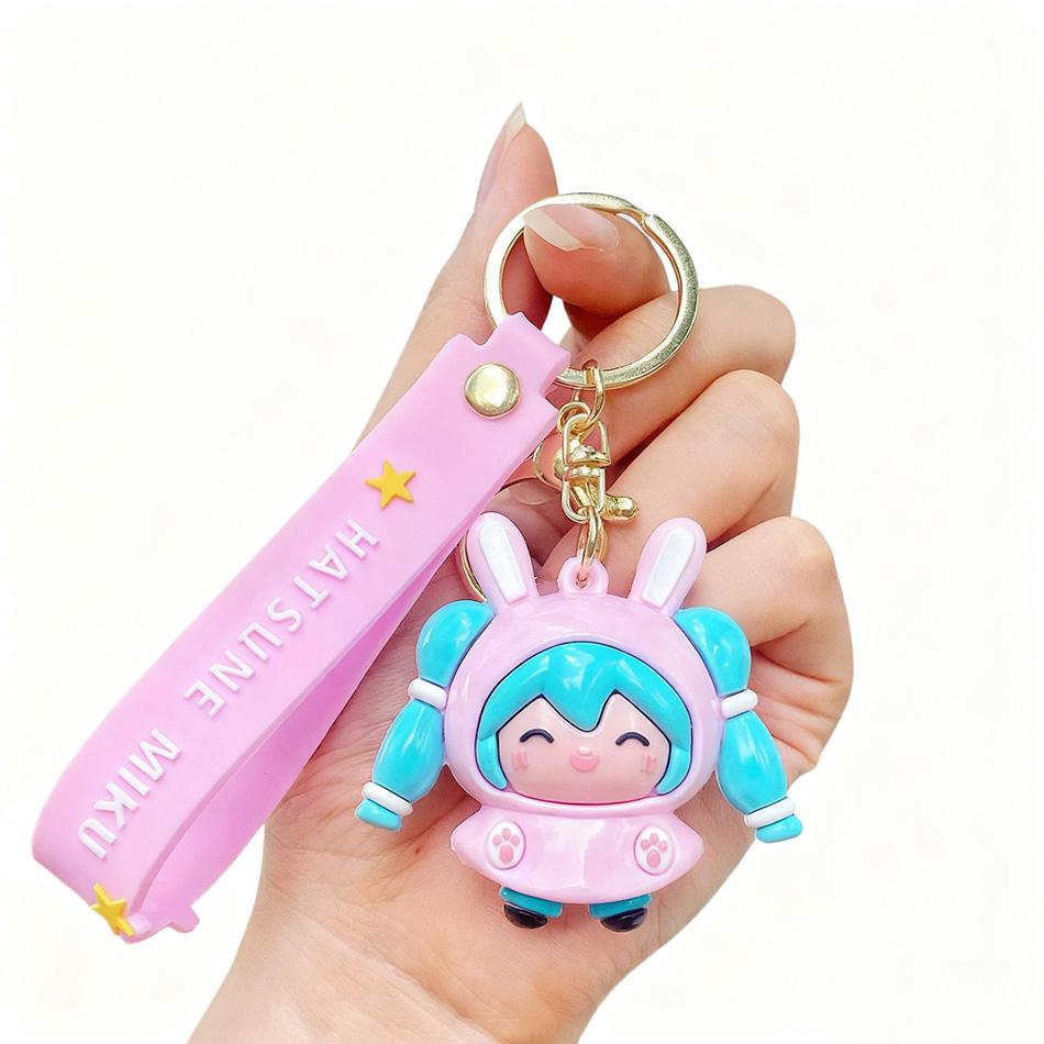 Новый брелок Hatsune Miku Милая девушка Мику Серия «Дождливый день Подвеска для сумки Изысканная подвеска для рюкзака Рождественский подарок для ребенка