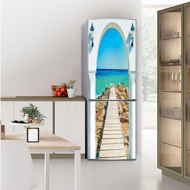 Серые крутые обои для холодильника, овечий череп, вино, самоклеящаяся виниловая наклейка, украшение для кухни, холодильника, наклейка на стену, шкаф