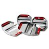 DCGO2 4PCS Stainless steel Car Emblem Door Lock Covers for Mercedes Benz CLA CLS GLE GLC GLS GLK W212 W205 W213 W203 W204 W211 E200