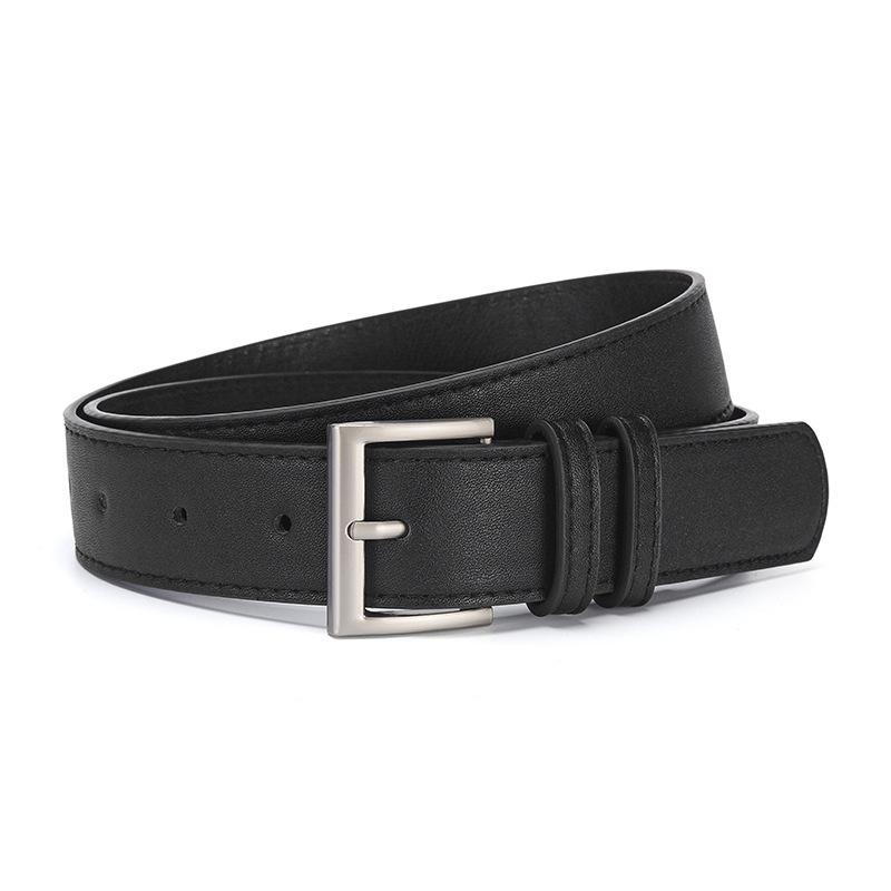 Новый женский ремень из ПУ кожи с пряжкой-булавкой - Стильный аксессуар для повседневных брюк, пальто, курток и джинсов