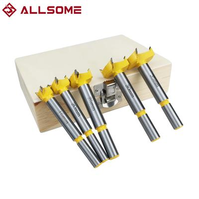 Набор из 5 сверл Форстнера для сверления отверстий под петли для столярных работ, сверл по дереву, оконных отверстий, сверл по дереву HT2552