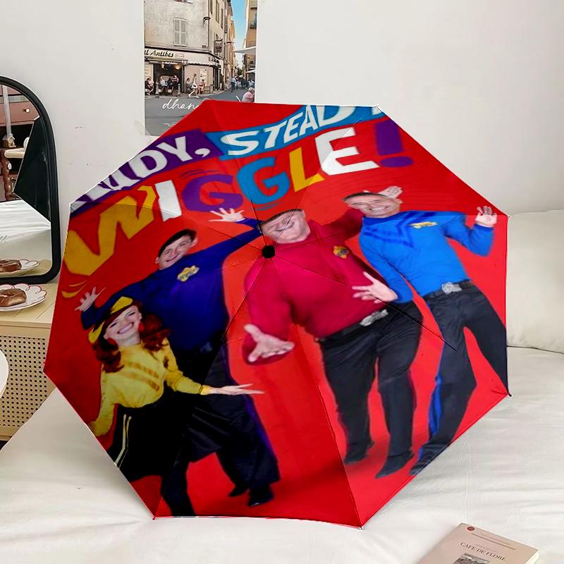 Wiggle And Learn Show Umbrella 8-Frame for Travel, camping, Casual Lightweight Portable Umbrella, Essential for every family Holidays Birthday Gift