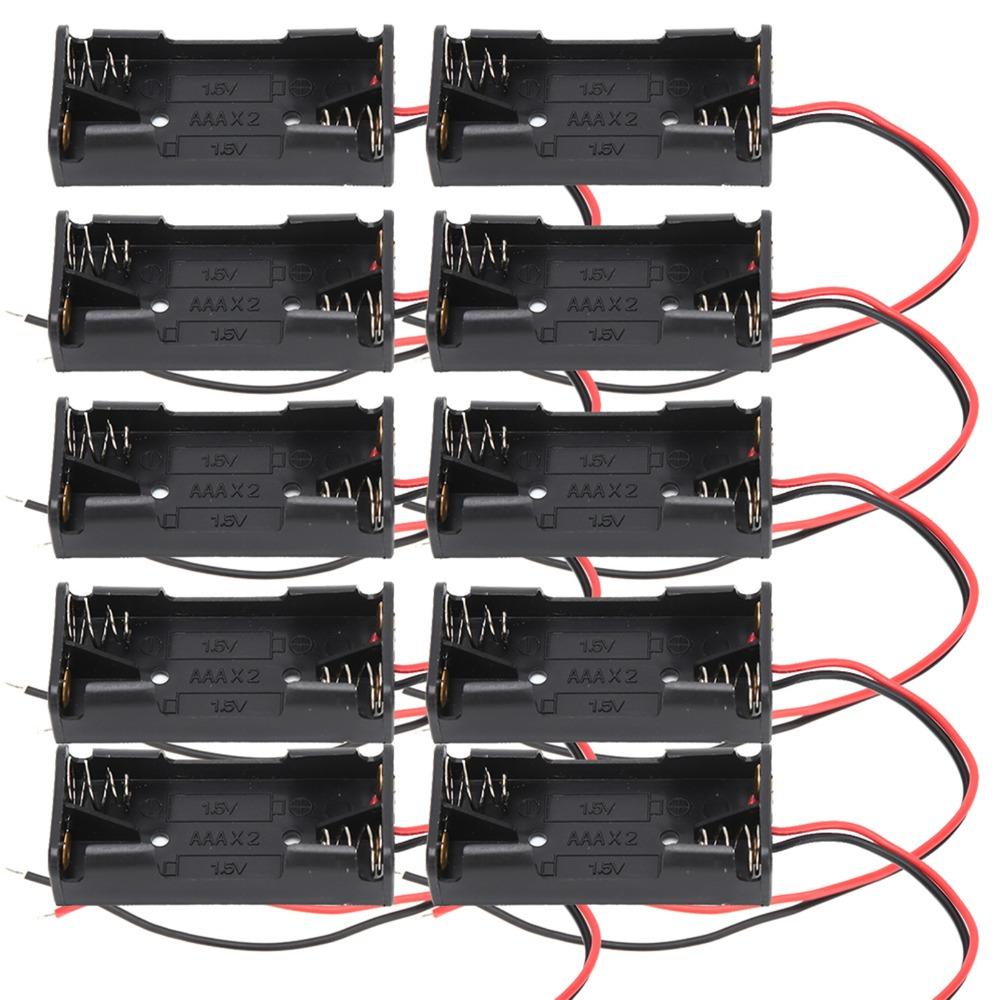 10Pcs 3× 1.5V AAA 3× 1.5V AAA Battery Holder with 15cm Wire AAA Battery Holder Remote Control