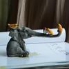 Cute Elephant Figurines Fairy Garden Animal Ornaments for Home Deskpot Cupboard Props Decor Accessories Room Decoration