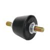 4 Pcs 38 x 38 x 58 mm Rubber Studs Shock Absorber Black Shock Absorbing Isolator Pads  Water Pumps