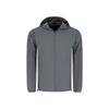 Sports Lifestyle Series Hooded Zipper Solid Color Long Sleeve Jacket Men Jackets Dark-Gray 2011D426-021