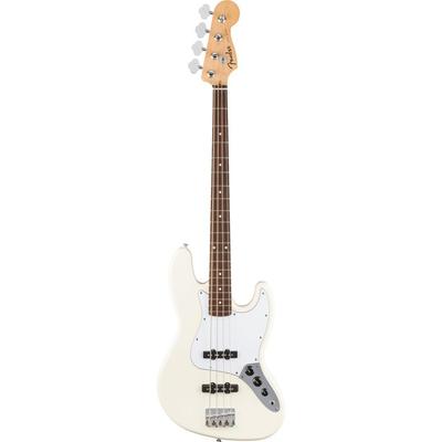 Fender Standard Jazz Bass, накладка на гриф из лавра, Olympic White (с мягким чехлом)