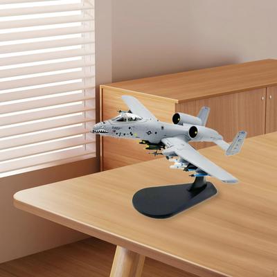 Игрушечная модель самолета A-10A в масштабе 1/100, реалистичный самолет с подставкой, самолет-истребитель из металлического сплава
