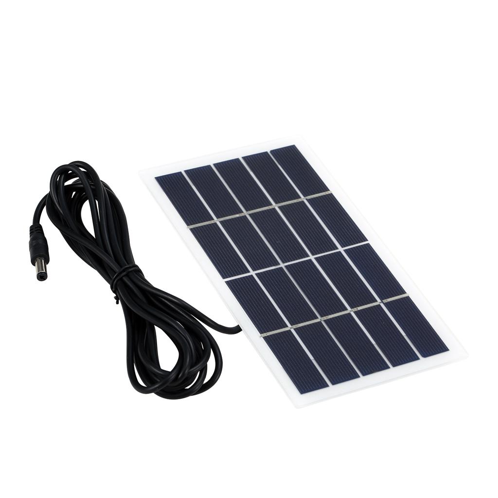 2W 5V Солнечная панель с портом постоянного тока Поликристаллическая кремниевая солнечная батарея DIY Водонепроницаемый портативный кемпинг