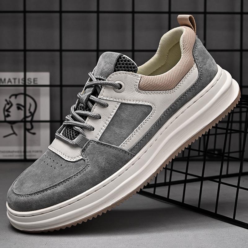 Men's Shoes lace up outdoor Fashion Luxury Leisure Fashion Sports sneakers Comfortable Flats Bottom Leather Outdoor Oxford Shoes