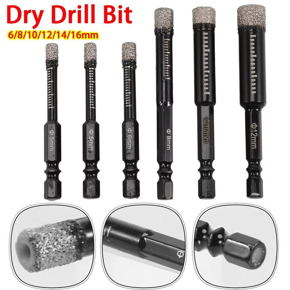 Hard Tile Hole Opener Hex Shank Dry Drill Bit for Granite Ceramic Tile Stone Glass