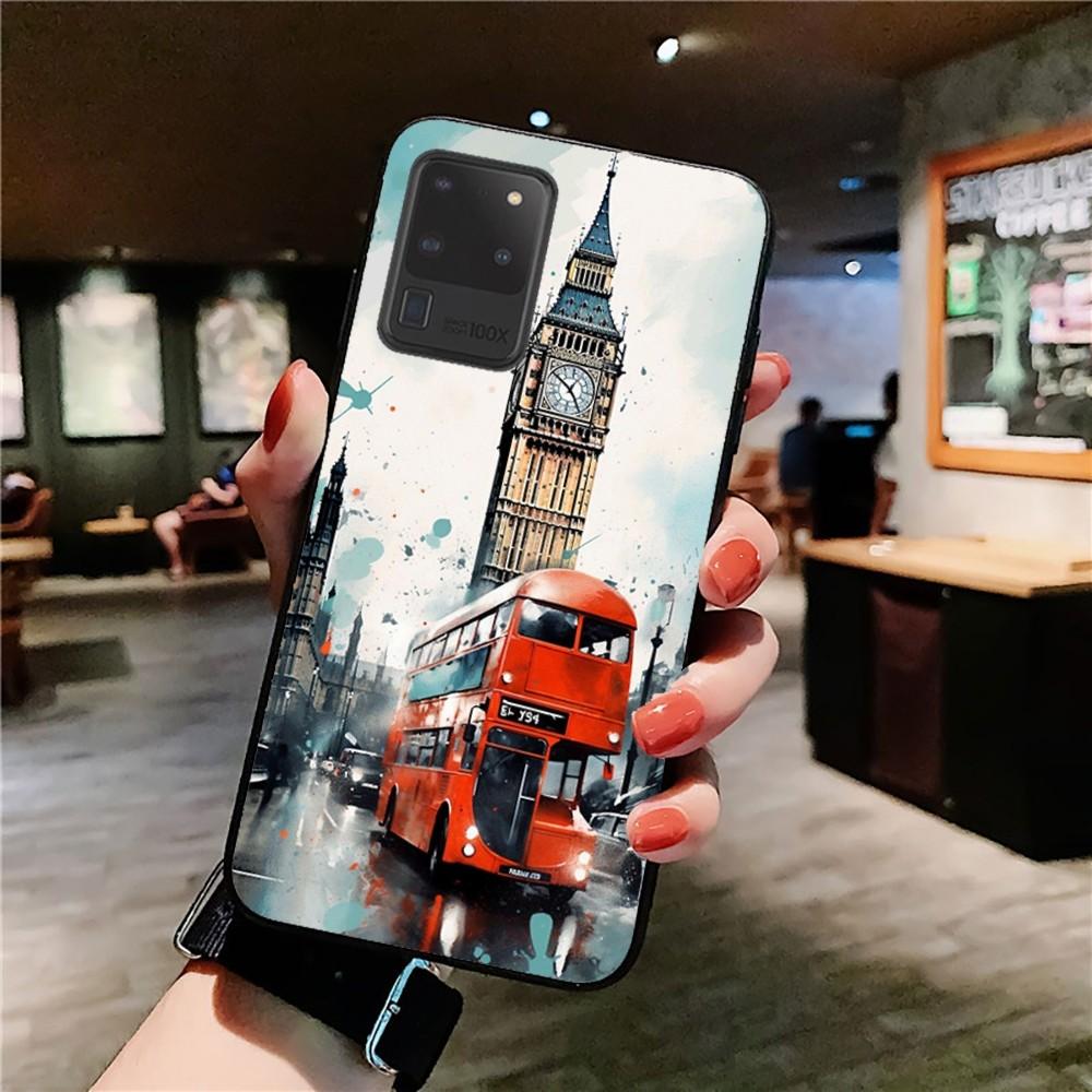 Лондонский Автобус Англия Телефон Чехол для Телефона Для Samsung S 9 10 20 21 22 23 30 23 24 plus lite Ultra FE S10lite Fundas