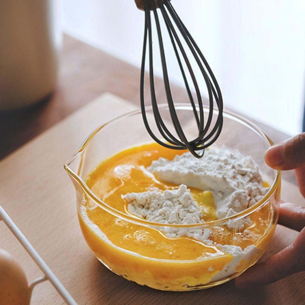 350/600 мл Стеклянная миска для смешивания Прозрачная сервировочная миска Контейнер для еды Салатник Йогурт