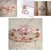 Zircon Charm Oval Crystal Bride Ring Rose Gold Plated Rhinestone Ring Wedding