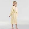 Drizzle Kids' Pure Cotton Hooded Quick-Dry Waffle Bathrobe