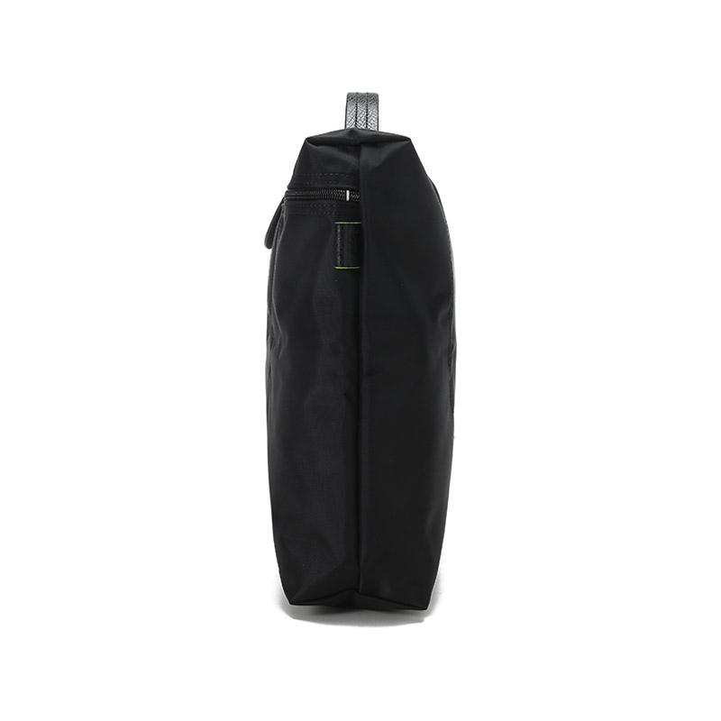 Longchamp Le Pliage Green 37 Экологичная холщовая сумка-тоут с молнией и ручками Женские сумки-тоут Черный 2182919001