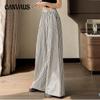 Loose Casual Printed Stripe Wide Leg Pants Cross Border Women's Summer Pants Women Draped Pant