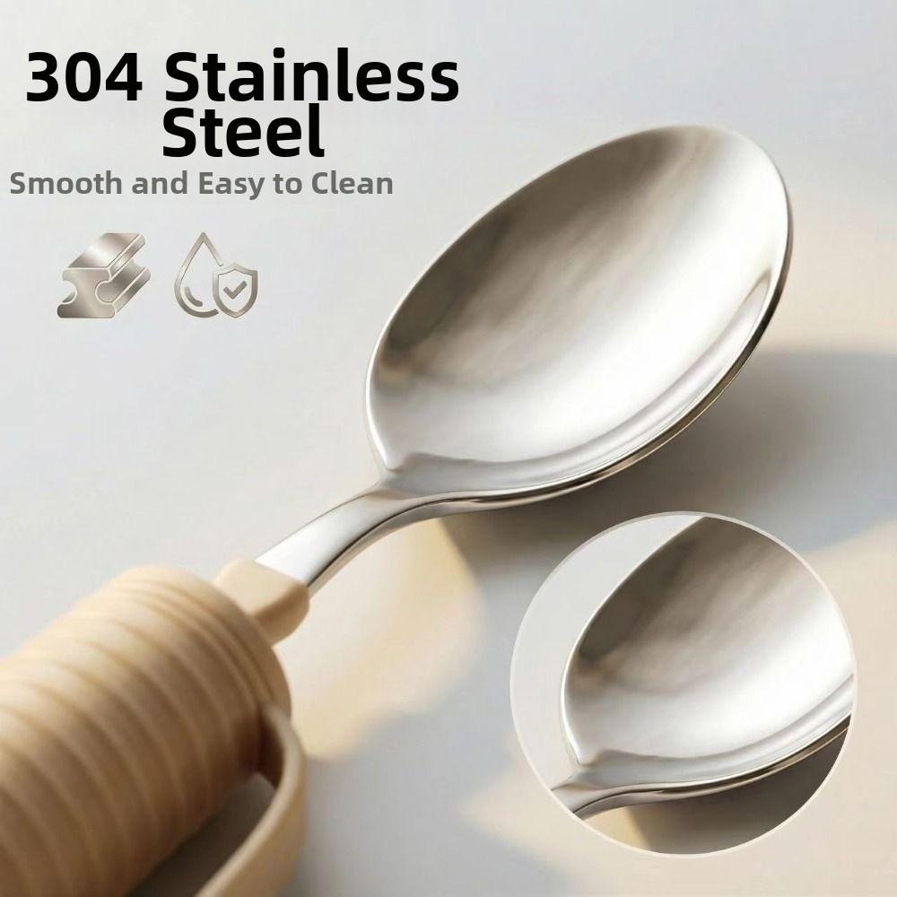 Anti-Shake Elderly Auxiliary Tableware Portable Angle Adjustable Fork Food Aid Spoon Elderly Care
