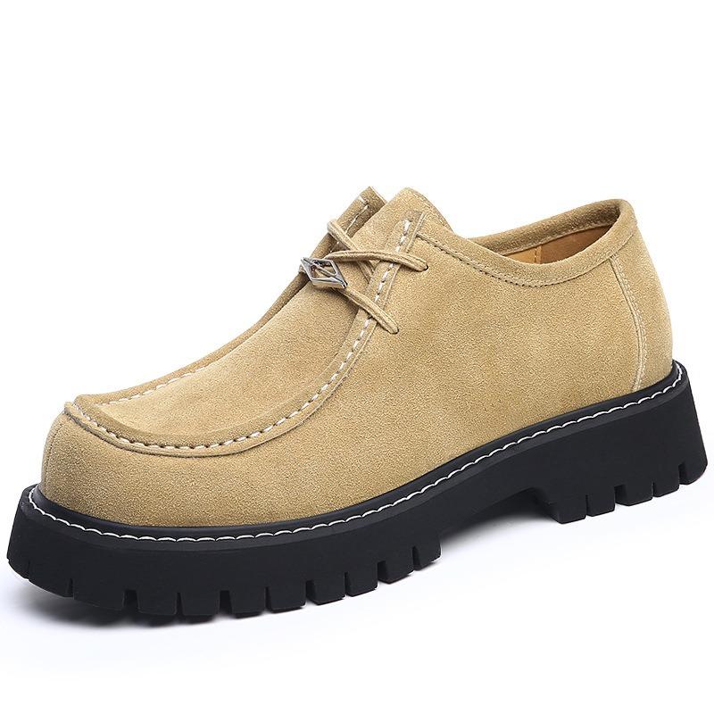 Обувь кенгуру мужская кожаная классическая уличная альпинистская рабочая обувь ретро повседневная кожаная обувь на высокой платформе дерби