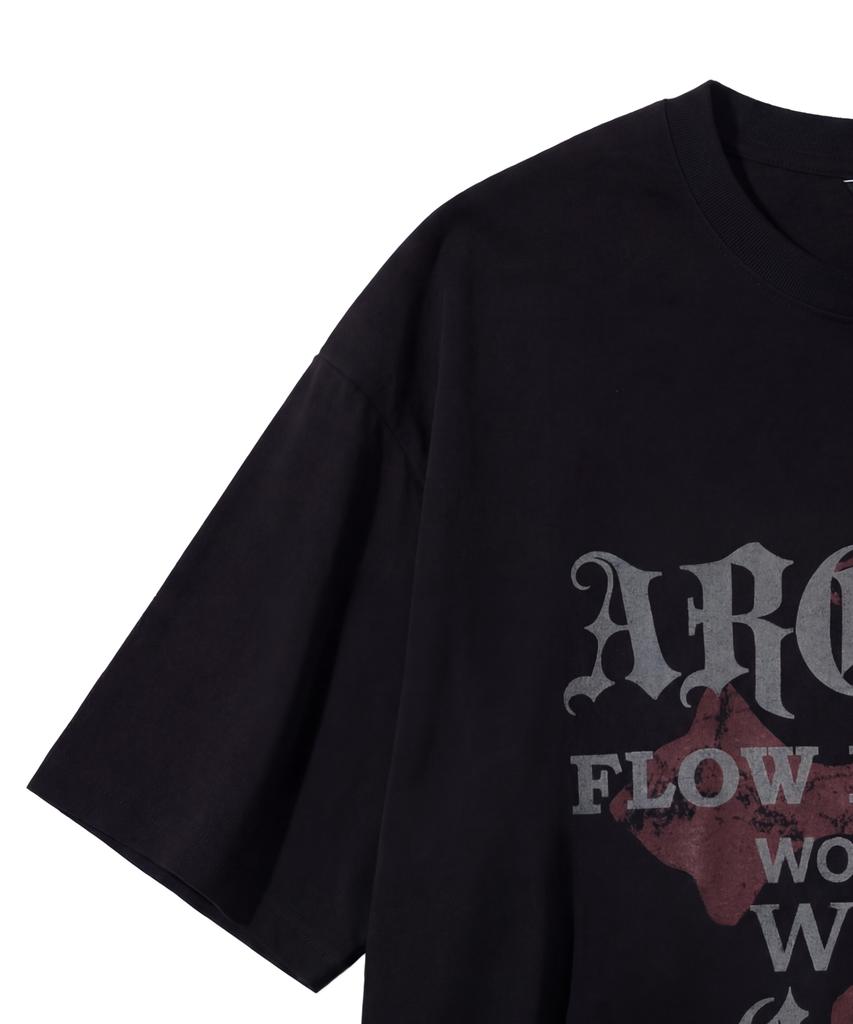 IDWS Wave Cross T-Shirt Black