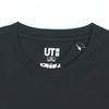 Uniqlo Футболка с графическим принтом персонажа мультфильма, унисекс, черная, 430194-09