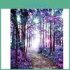 Landscape Diy New Arrival Crystal Full Drill Square 5d Diamond Painting Scenery Tree Cross Stitch