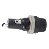 10PCS Black Electrical Screw Holder Durable Flat Tube Type Fusehold  Electronic Equipment