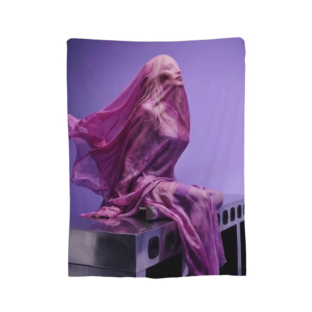 MMadonna s Singer Knitted Blanket Wool Throw Blanket Bed Sofa Personalised Lightweight Bedspreads