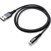USB Cable - CELLY - USBLIGHTNYL25BK - 0.25 M - Lightning - Black