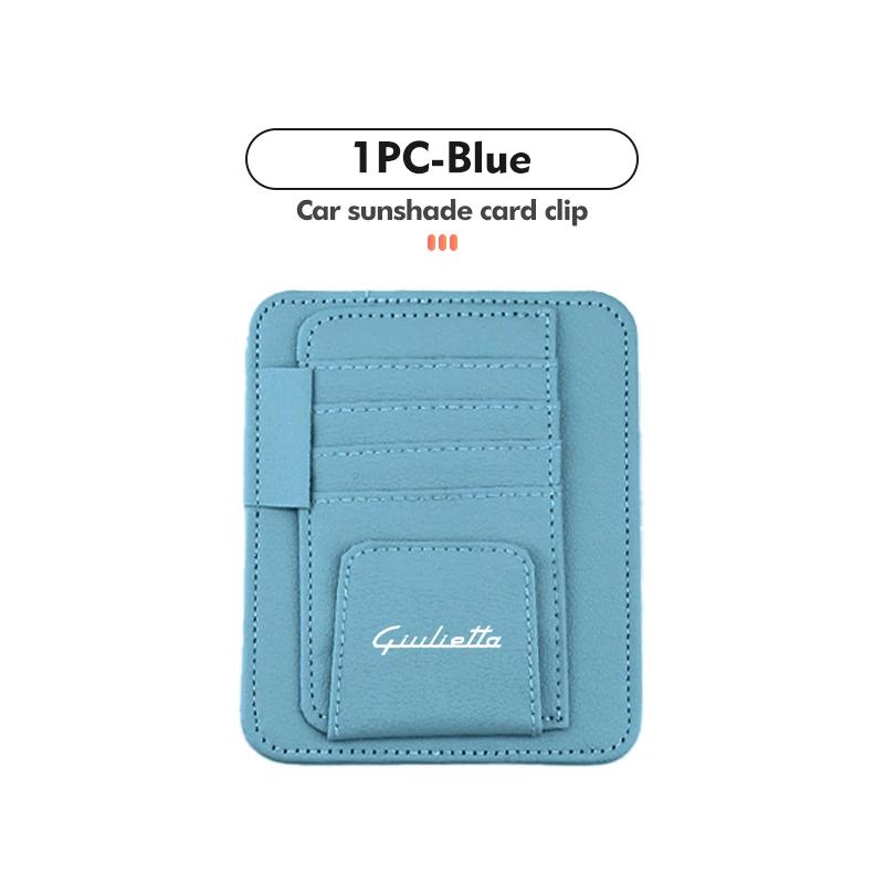 Car Stickers For Alfa Romeo Car Sunshade Storage Bag Card Sunglasses Organizer Holder Accessories For Alfa Romeo GT Stelvio F1 B