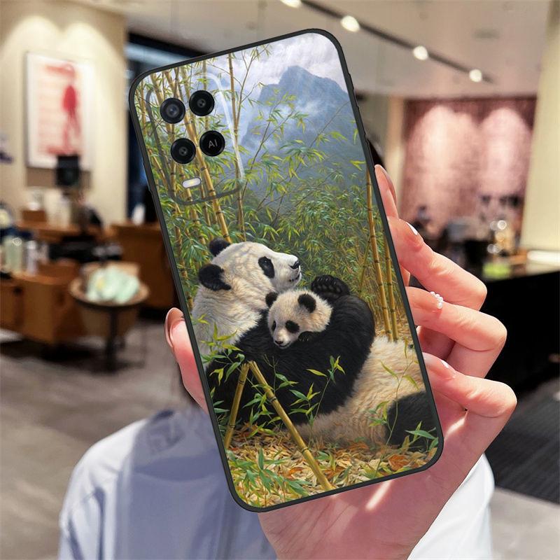 Мультяшный Милый Медведь Панда Чехол Для Oppo A40 A60 A80 A18 A38 A58 A78 A98 A16 A76 A96 A15 A17 A77 A74 A94 A54 A57S Обложка