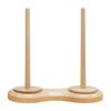 Wooden Yarn Holder Single or Double Yarn Skein Holder Desk Yarn Thread Dispenser Spinner for Crocheting Twirling Yarn Knitting Embroidery Accessory