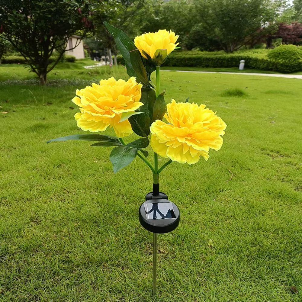 Simulation Flower Solar Path Lights LED Simulation Flower Light LED Solar Light  Porch Lighting