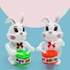 1Pc Winding Drum Rabbit Children'S Toy Clockwork Drumming Rabbit Puzzle Drumming Cartoon Rabbit