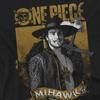 One Piece Mens Mihawk Etched T-Shirt