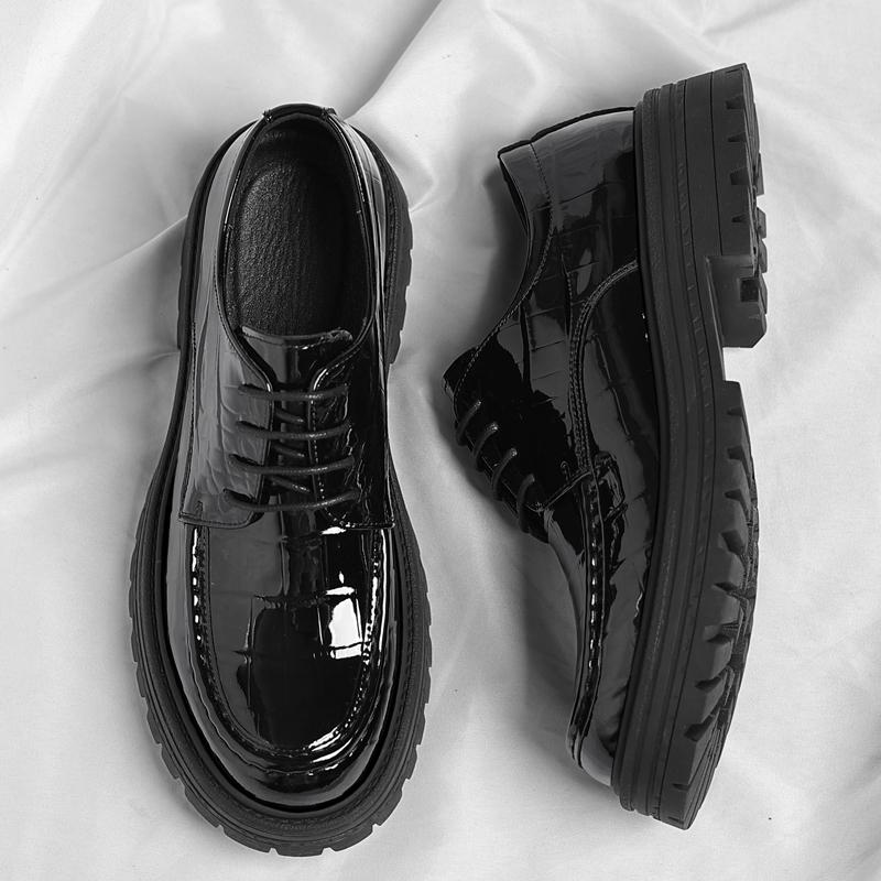 Модная обувь с принтом крокодила Мужская Свадебное платье Кожаная обувь Мужская Итальянская Обувь Оксфорды Мужская Деловой костюм Офис 2025 Итальянская Обувь