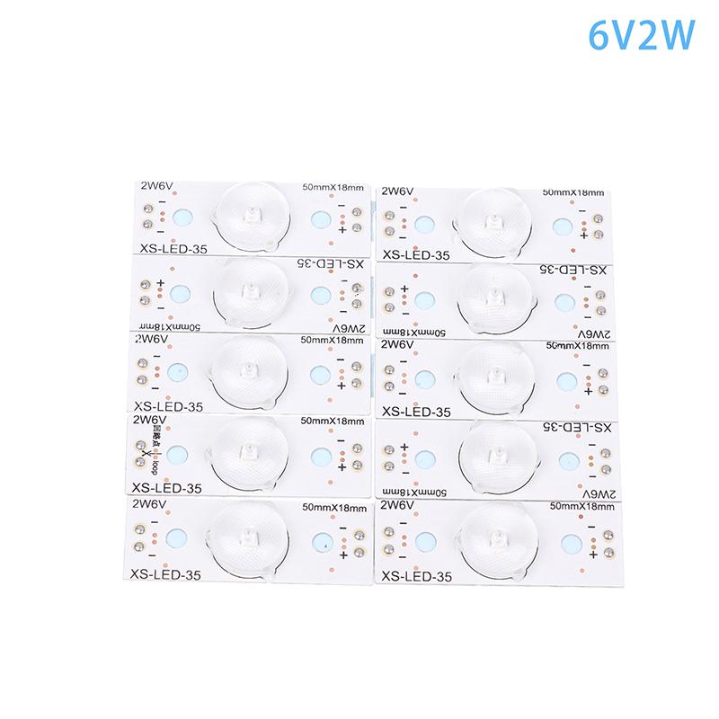 10 шт. 3 В 6 В 2 Вт лампы с оптическим фильтром Len для телевизора 24-108 дюймов универсальная светодиодная подсветка полосы телевизора ремонт простое обслуживание